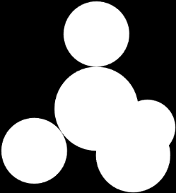 Valenzschale besteht immer aus 4 solchen Kugelwolken, die gleichmäßig in Form eines Tetraeders um den Atomrumpf (Atomkern + alle Schalen bis auf die Valenzschale) herum angeordnet sind (s. rechts).