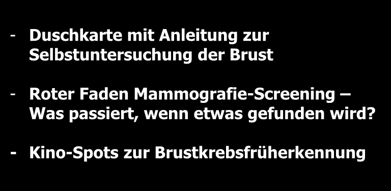 Angebote Brustkrebs Deutschland e.v.