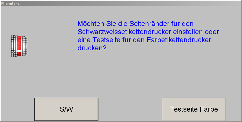 Anschliessend in der Druckersteuerung von Windows (nicht in der Pharmtaxe) die Höhenabweichung bei Offsets Eigenschaften eingeben (in 1/10mm)