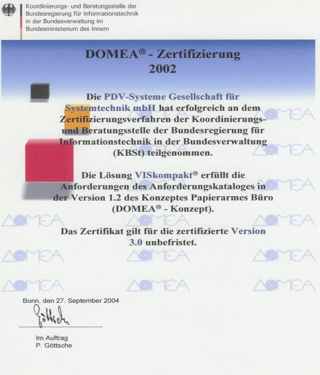 Einleitung E-Akte Von DOMEA zu E-, 1/2 DOMEA (1997 2012) Reiner ÖV-Standard in