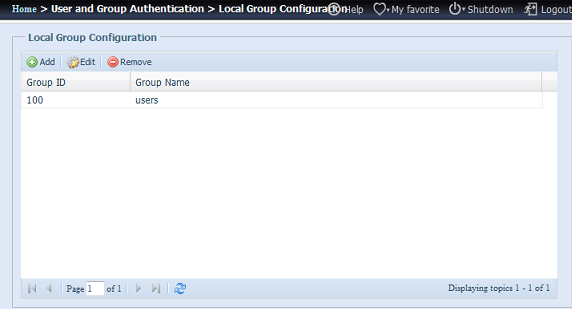 Benutzer entfernen 1. Wählen Sie einen bestehenden Benutzer aus dem Local User Configuration (Lokale Benutzerkonfiguration)-Bildschirm. 2.