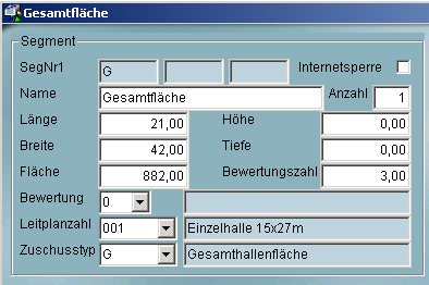 Bürgerhäuser oder sonstige beliebige Einrichtungen) für das Internet gesperrt oder freigegeben. Daten von Einrichtungsteilen (Segmenten o. a.