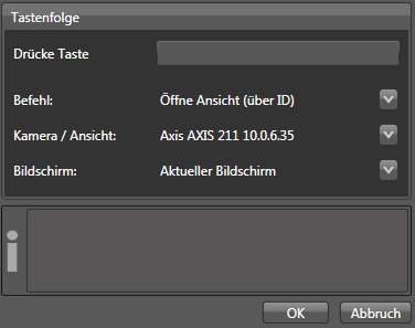 öffnen Sie den Dialog zum Anlegen einer neuen Tastenzu- Mit ordnung: Hinweis: Anzahl und Inhalte der Zeilen unterhalb des eigentlichen Befehls (Aktion) sind befehlsspezifisch und können variieren.