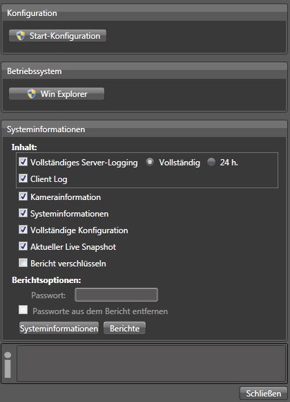 Mit schließen Sie dieses Fenster wieder, mit öffnen Sie die erweiterten Wartungsfunktionen. Wichtig: Nutzen Sie die erweiterten Wartungsfunktionen und nur in Absprache mit Ihrem digivod Support (vgl.