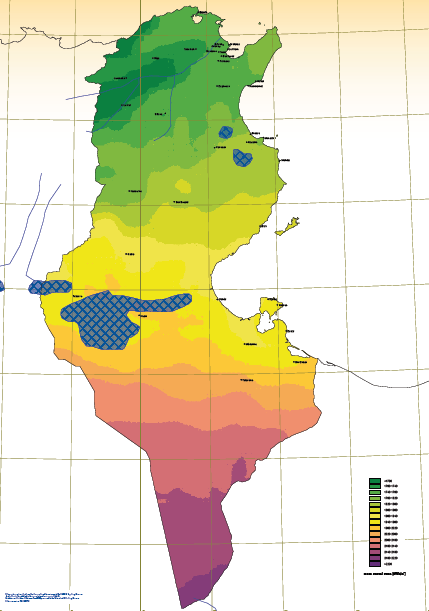 Photovoltaik in Tunesien Globale Solarstrahlung (GHI) erreicht in einigen Regionen bis zu 2200 kwh/m² Jahresproduktion PV-Anlage in Tunesien: 1 600-1 800 kwh/kwp (zum Vergleich D: ~900-950 kwh/kwp)