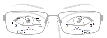 Die Anpassung, Zentrierung und Bestellung erfolgt analog zu herkömmlichen Brillengläsern.
