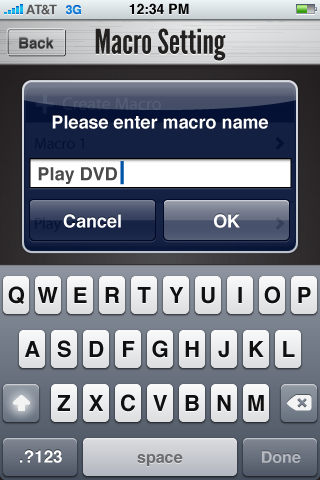 Macros Si vous avez installé un ou plusieurs appareils, vous pouvez programmer des macros pour pouvoir contrôler plusieurs fonctions en appuyant sur un seul bouton.
