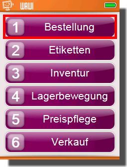 2. Bitte prüfen Sie zuerst mithilfe des Batteriesymbols rechts