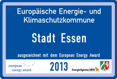 DER EUROPEAN ENERGY AWARD - (EEA) PROZESS IN ESSEN Seit 2008 Teilnahme an dem Qualitätsmanagementsystem und Zertifizierungsverfahren Mit fortlaufender Verbesserungen der Standards ist mittelfristig