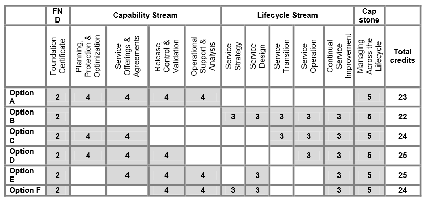 Kombination von Lifecycle und Capability-Kursen Die Lehrpläne des Lifecycle- und des Capability-Streams sind so aufeinander abgestimmt, dass diese Kursmodule so kombiniert werden können, dass ein