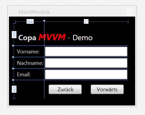 Wir erstellen eine MVVM Applikation View deklarativ in