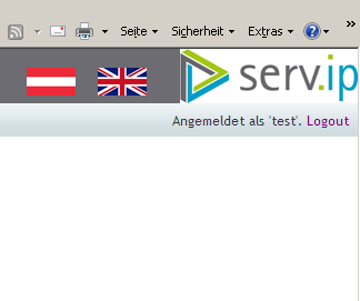 Login/Logout HINWEIS: Nicht registrierte Benutzer können als Gast-User see.ip ohne Login nutzen.