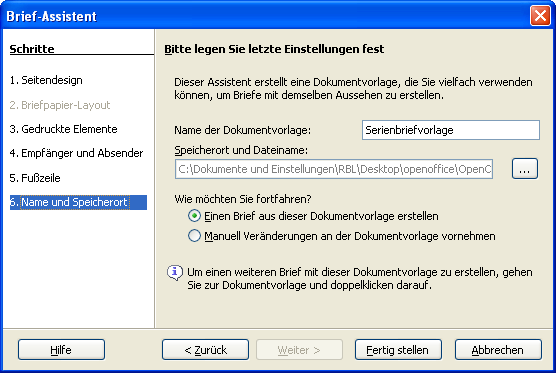 (11) Bearbeiten Sie die Fusszeile so wie Sie es wünschen. (12) (13) (14) (15) (12) Geben Sie den Namen der Dokumentvorlage ein.