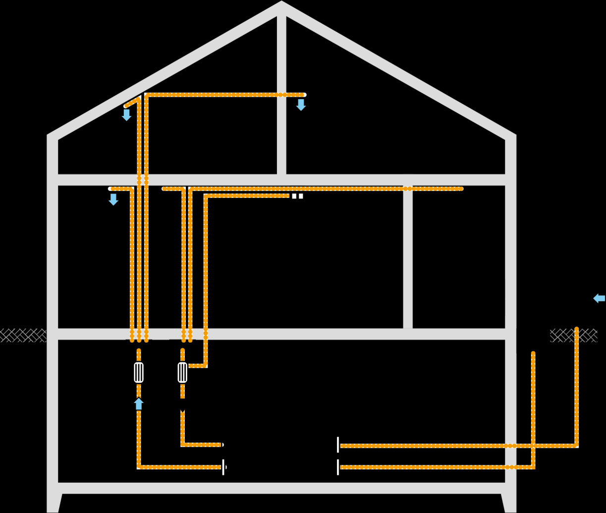 Lufttechnische Anlagen / 25-15de Brandschutzklappe vor Wand / Decke Bekleidung oder Gehäuse mit gleichem Feuerwiderstand wie brandabschnittbildender Bauteil Dehnungsstutzen Durchführung durch