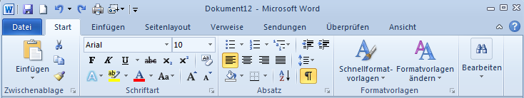 Durch Kopieren unterschiedliche Formatierungen vereinheitlichen Bei Übernahme von Texten aus unterschiedlichen Dokumenten in ein neues Dokument sind oft unterschiedlichste Formatierungen enthalten