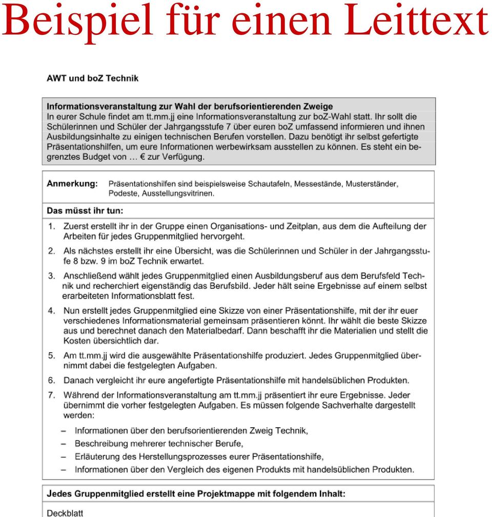 Leittext