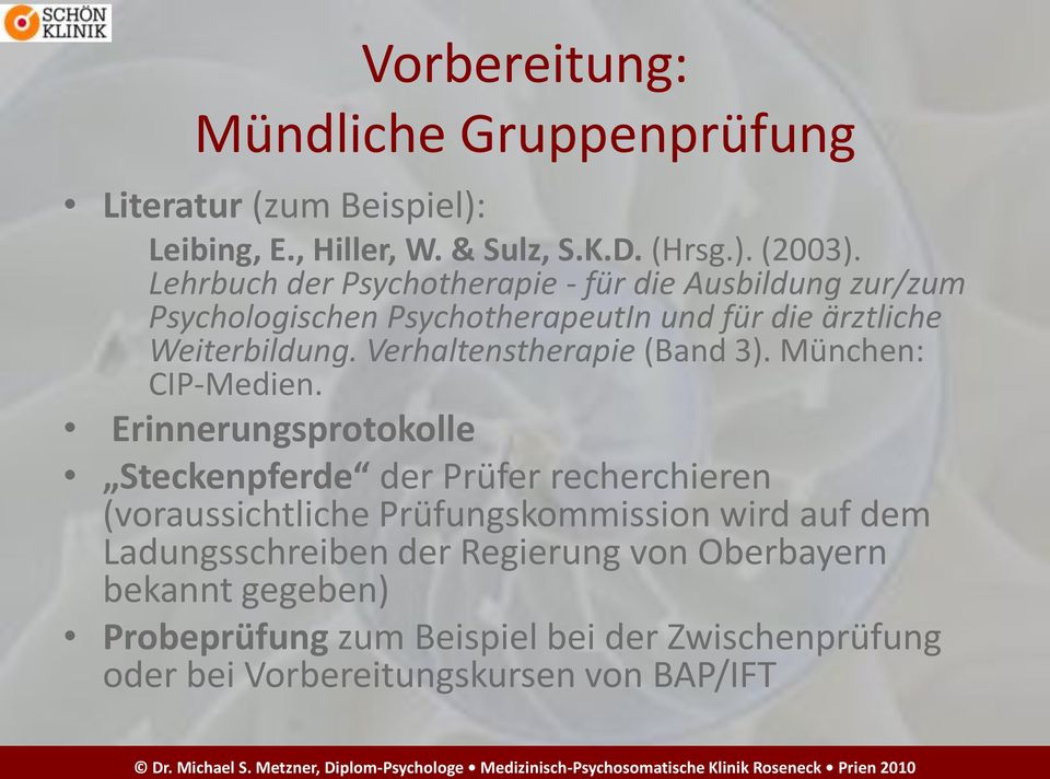 Verhaltenstherapie (Band 3). München: CIP-Medien.