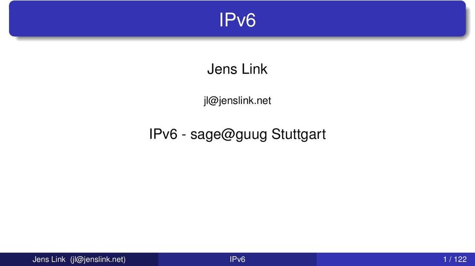net IPv6 - sage@guug