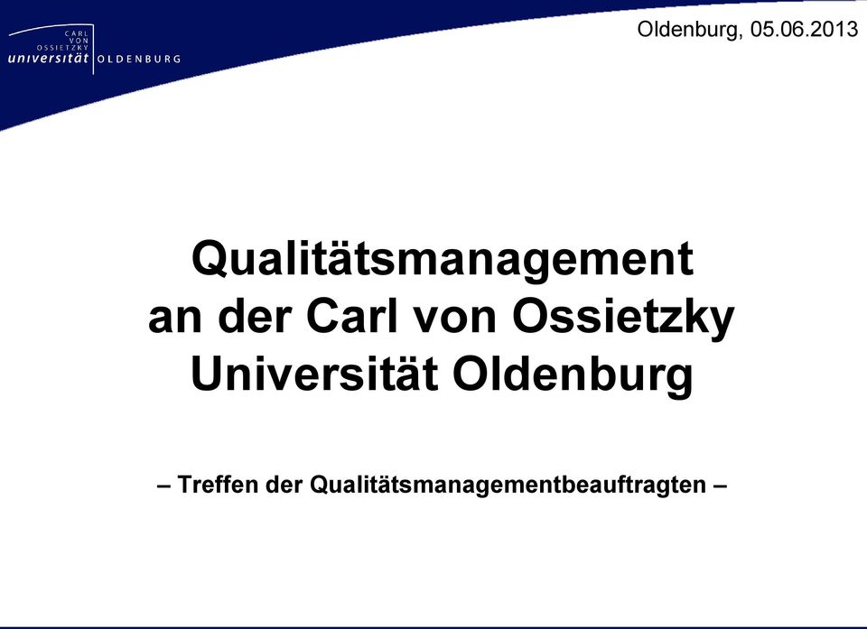 Carl von Ossietzky Universität
