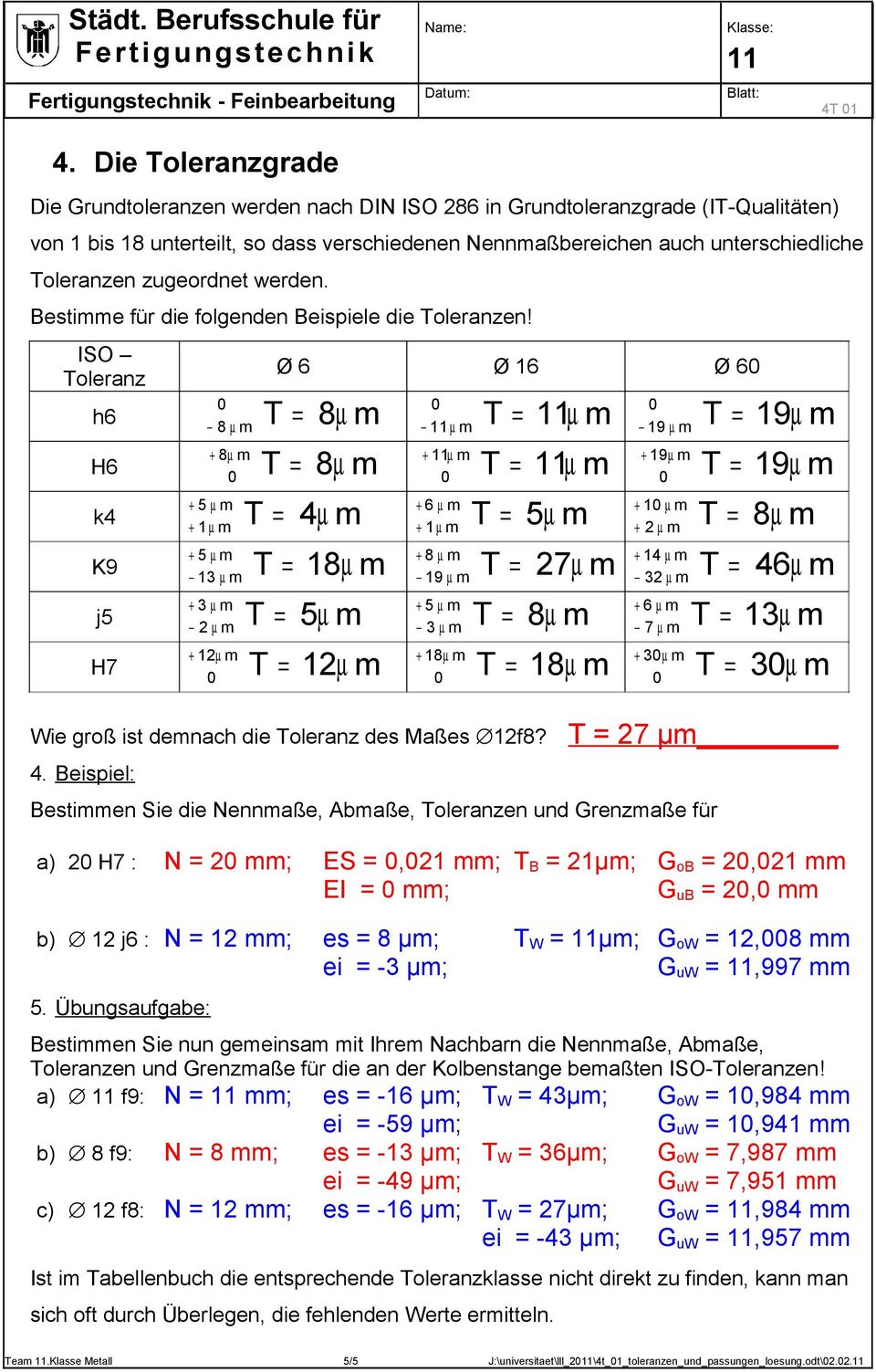 toleranzen iso 9013 442