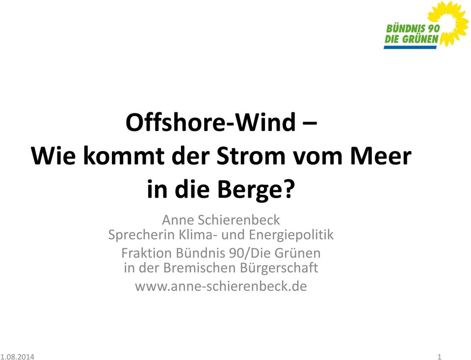 Anne Schierenbeck Sprecherin Klima- und