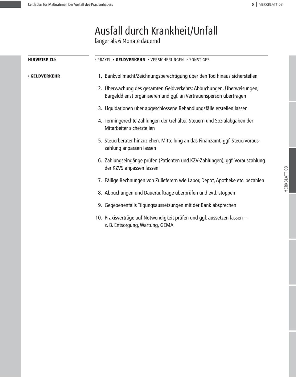 an Vertrauensperson übertragen 3. Liquidationen über abgeschlossene Behandlungsfälle erstellen lassen 4.