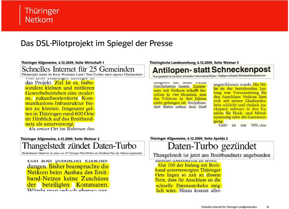 2009, Seite Wirtschaft 1 Thüringische Landeszeitung, 4.12.