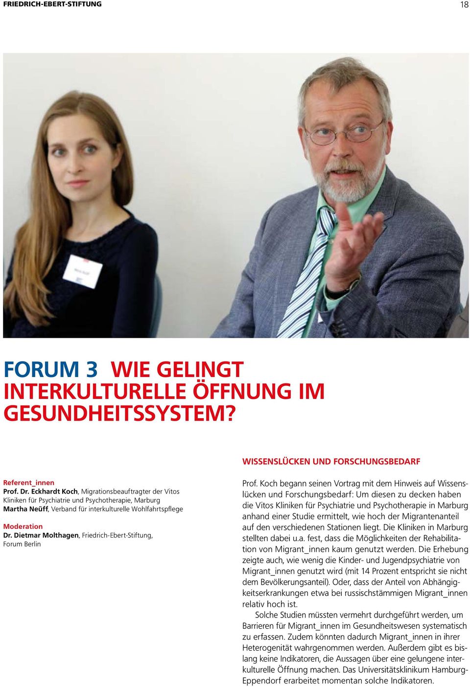 Dietmar Molthagen, Friedrich-Ebert-Stiftung, Forum Berlin Prof.