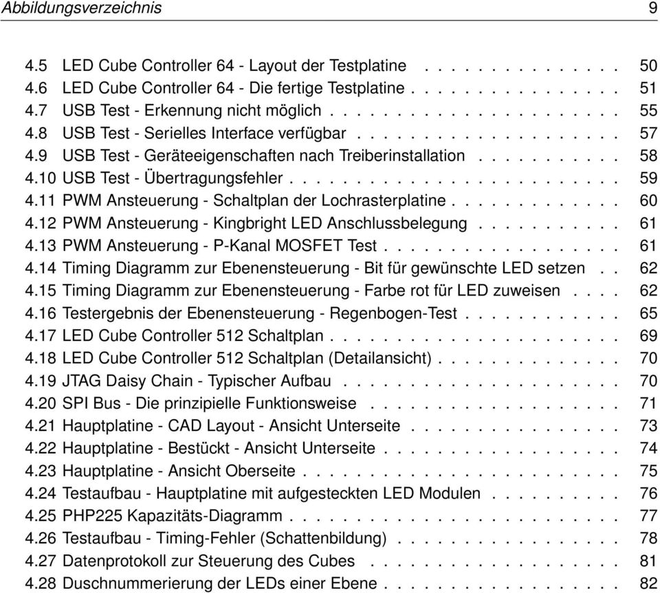 10 USB Test - Übertragungsfehler......................... 59 4.11 PWM Ansteuerung - Schaltplan der Lochrasterplatine............. 60 4.12 PWM Ansteuerung - Kingbright LED Anschlussbelegung........... 61 4.