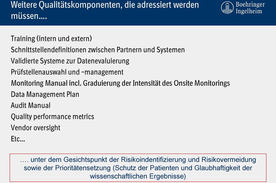 Prüfstellenauswahl und management Monitoring Manual incl.