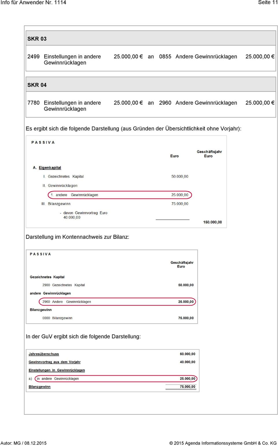 000,00 an 2960 Andere Gewinnrücklagen 25.