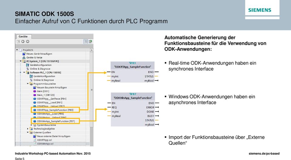 ODK-Anwendungen: Real-time ODK-Anwendungen haben ein synchrones Interface Windows