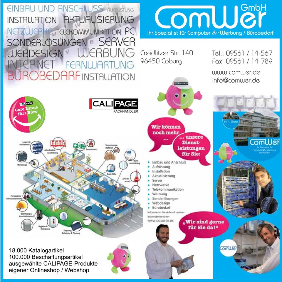 comwer.de info@comwer.de FACHHÄNDLER 18.000 Katalogartikel 100.
