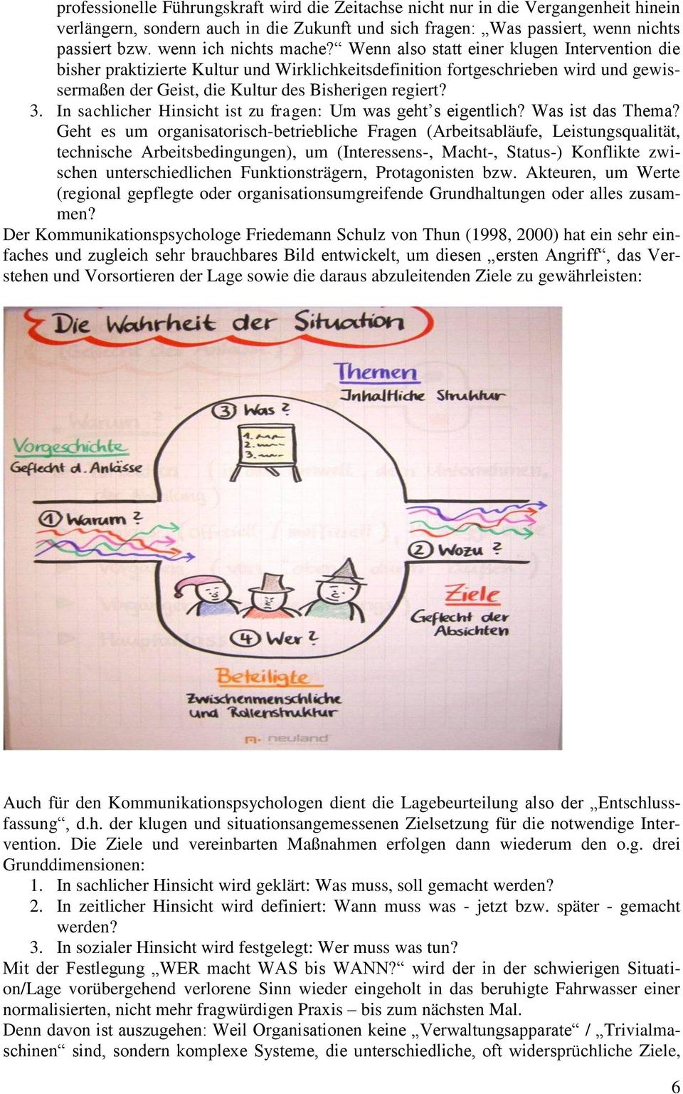 Wenn also statt einer klugen Intervention die bisher praktizierte Kultur und Wirklichkeitsdefinition fortgeschrieben wird und gewissermaßen der Geist, die Kultur des Bisherigen regiert? 3.