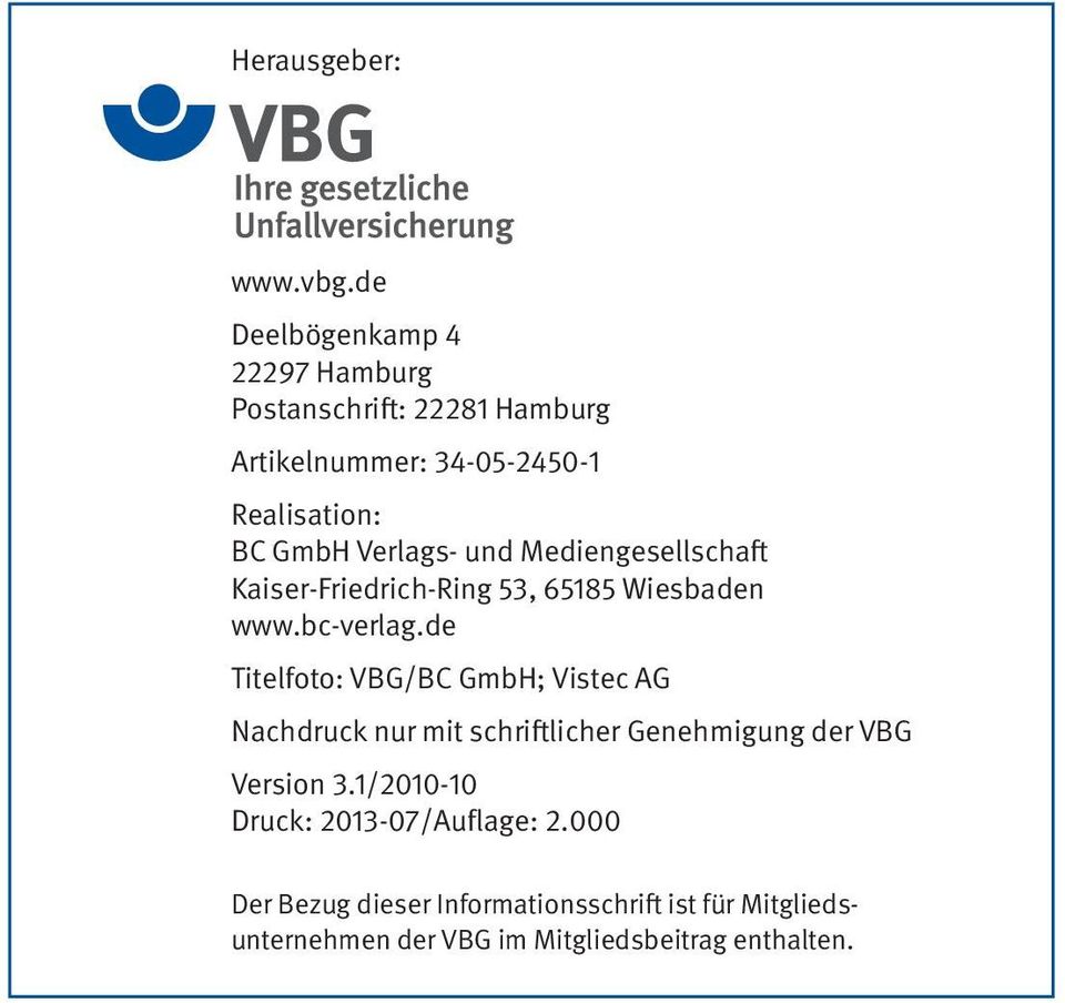 Verlags- und Mediengesellschaft Kaiser-Friedrich-Ring 53, 65185 Wiesbaden www.bc-verlag.