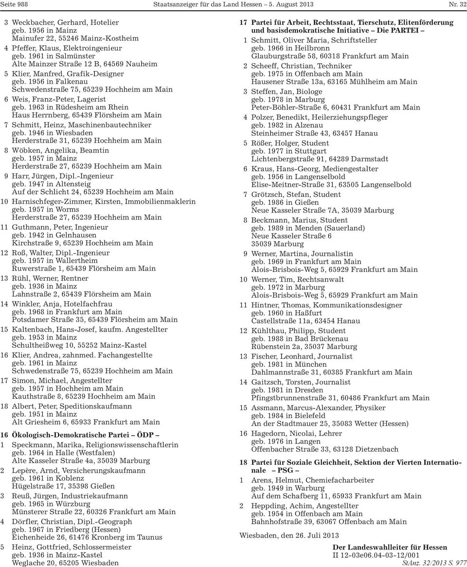 1963 in Rüdesheim am Rhein Haus Herrnberg, 65439 Flörsheim am Main 7 Schmitt, Heinz, Maschinenbautechniker geb.