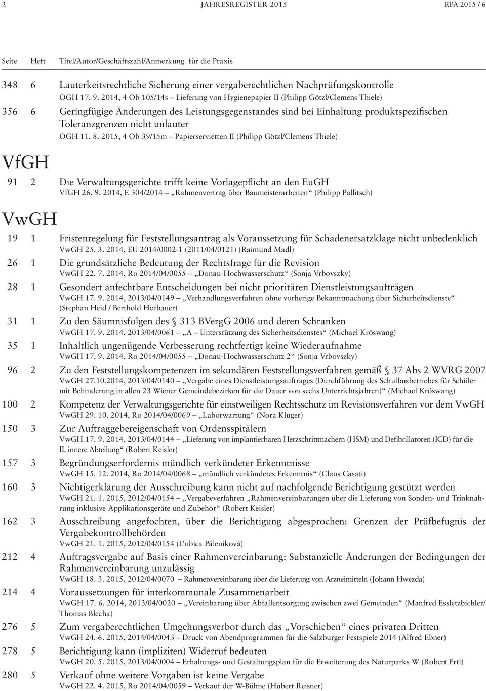 unlauter OGH 11. 8. 2015, 4 Ob 39/15m Papierservietten II (Philipp Götzl/Clemens Thiele) VfGH 91