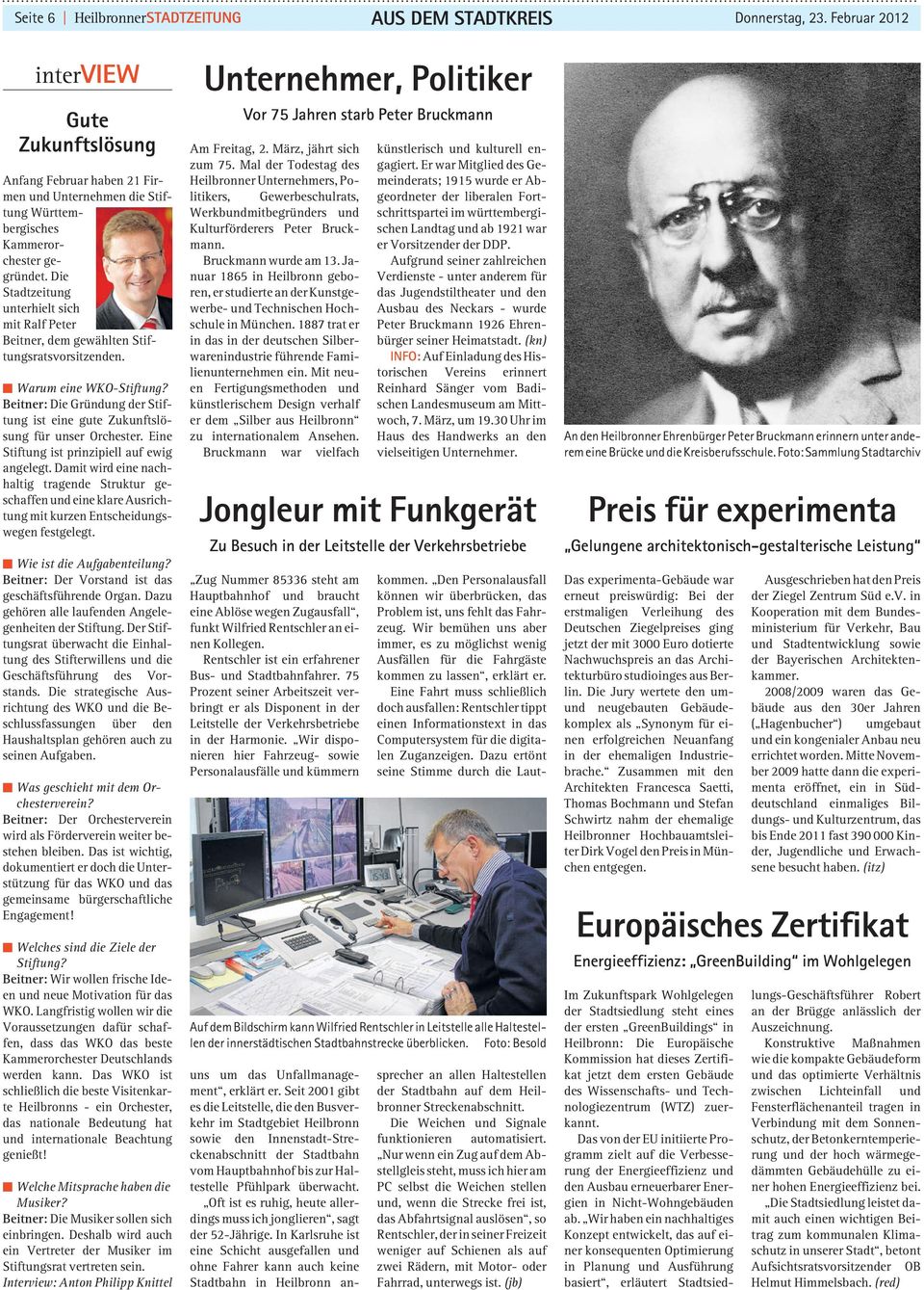 Die Stadtzeitung unterhielt sich mit Ralf Peter Beitner, dem gewählten Stiftungsratsvorsitzenden. Warum eine WKO-Stiftung?