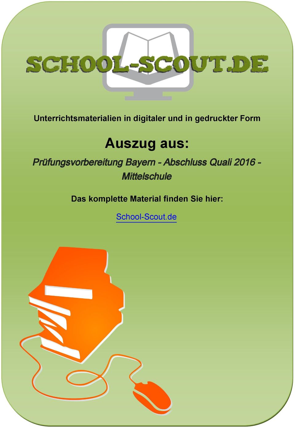 Prüfungsvorbereitung Bayern - Abschluss Quali