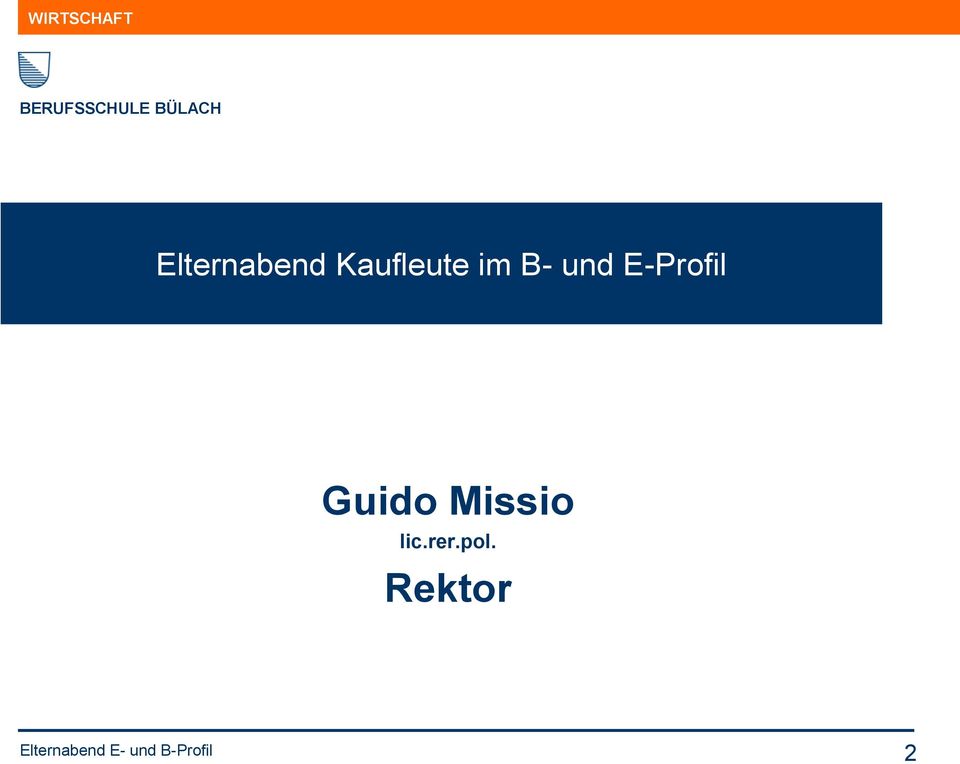 und E-Profil Guido