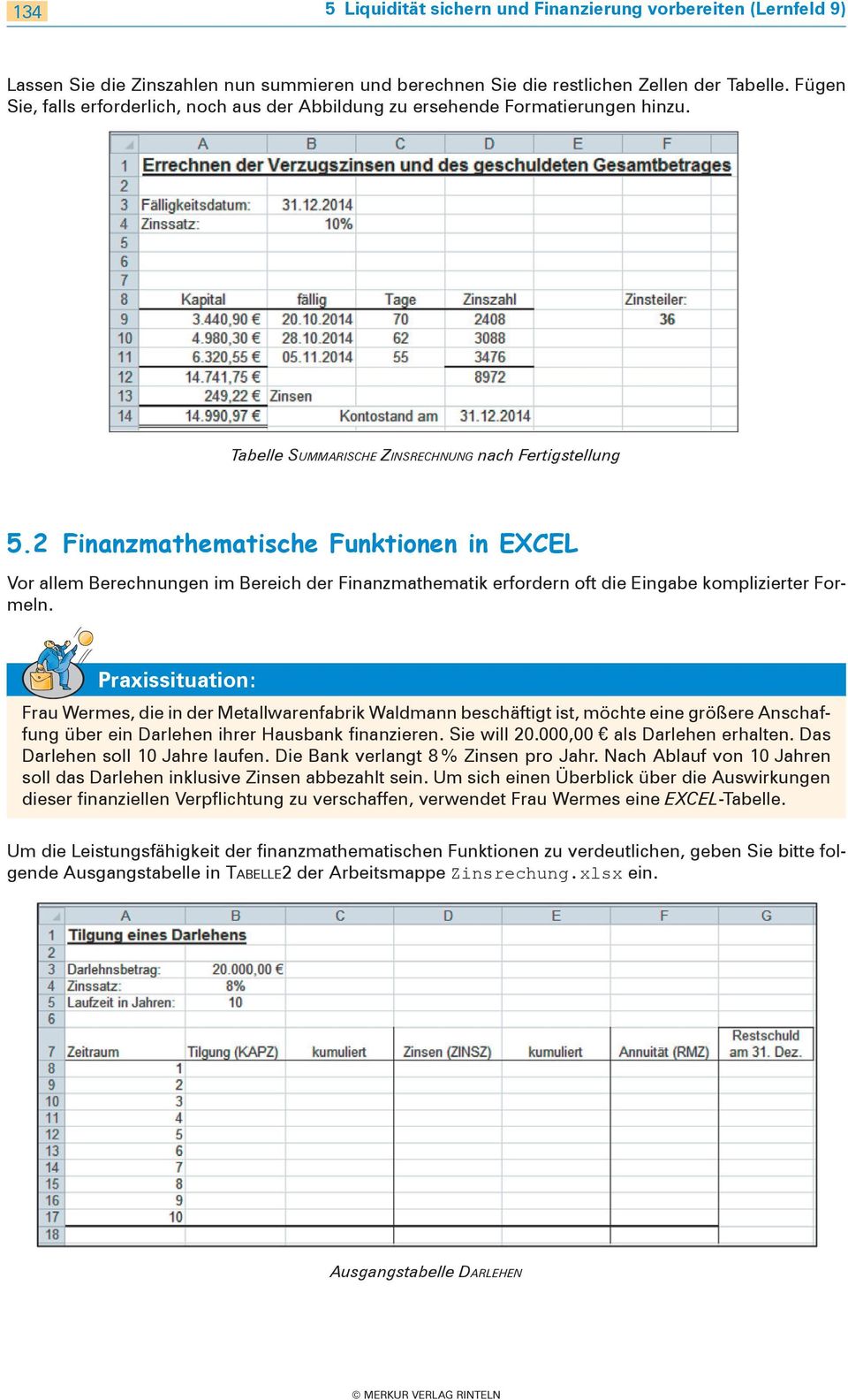 2 Finanzmathematische Funktionen in EXCEL Vor allem Berechnungen im Bereich der Finanzmathematik erfordern oft die Eingabe komplizierter Formeln.