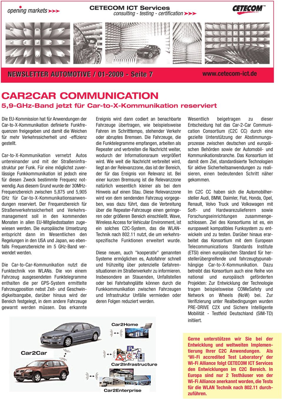 Car-to-X-Kommunikation vernetzt Autos untereinander und mit der Straßeninfrastruktur per Funk.