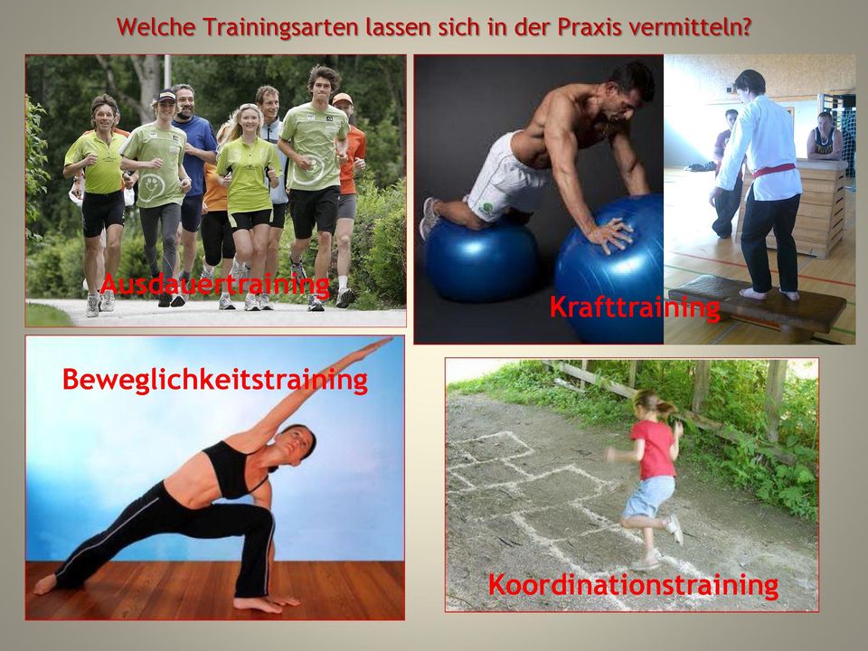 Ausdauertraining Krafttraining