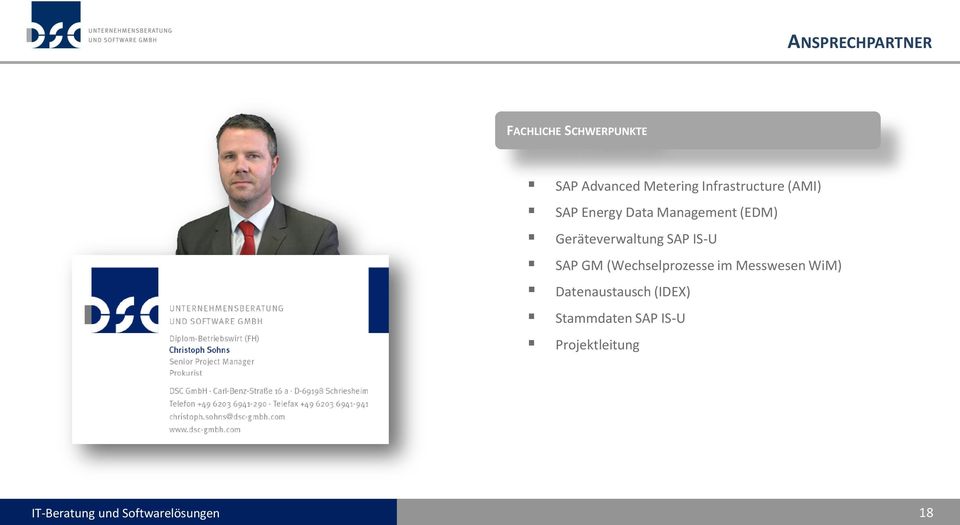Geräteverwaltung SAP IS-U SAP GM (Wechselprozesse im Messwesen WiM)