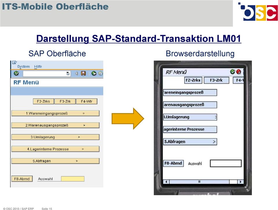 SAP-Standard-Transaktion LM01