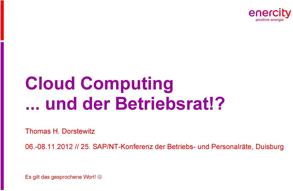 SAP/NT-Konferenz der Betriebs- und