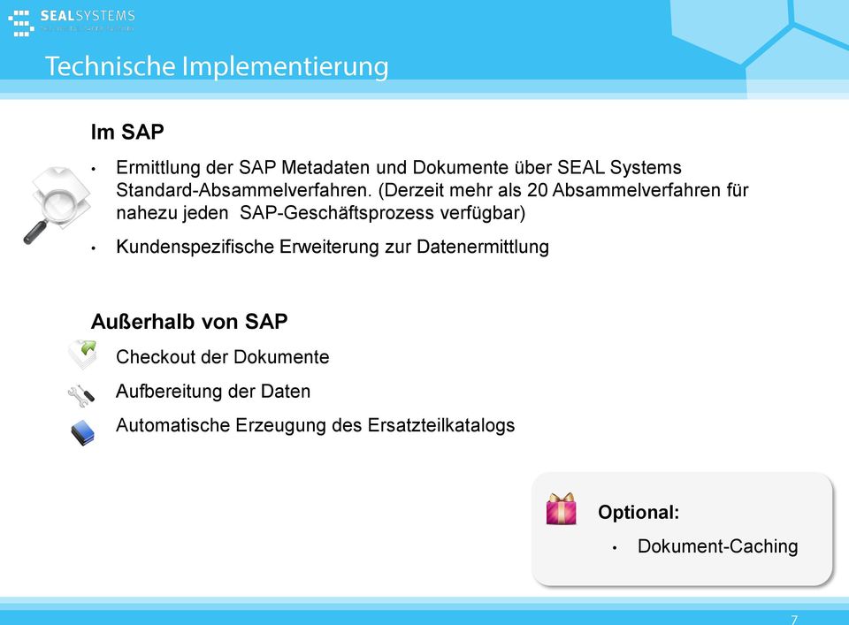 (Derzeit mehr als 20 Absammelverfahren für nahezu jeden SAP-Geschäftsprozess verfügbar)
