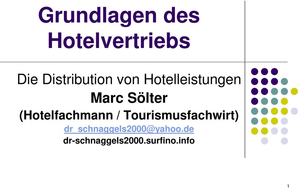 Sölter (Hotelfachmann / Tourismusfachwirt)