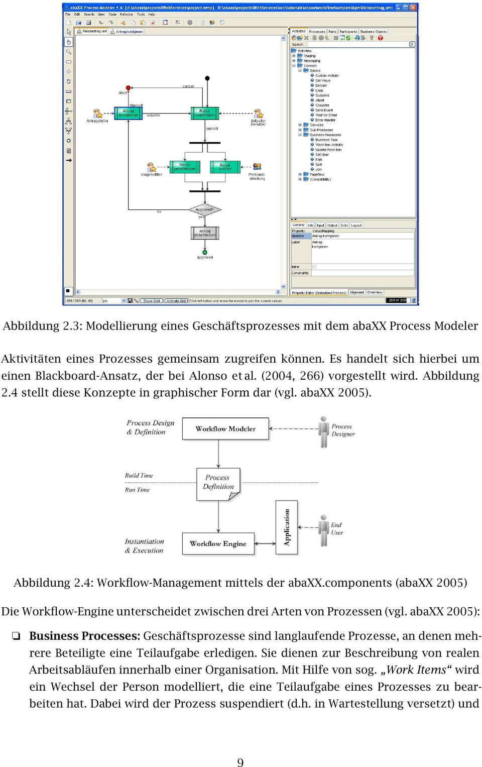 components (abaxx 2005) Die Workflow-Engine unterscheidet zwischen drei Arten von Prozessen (vgl.