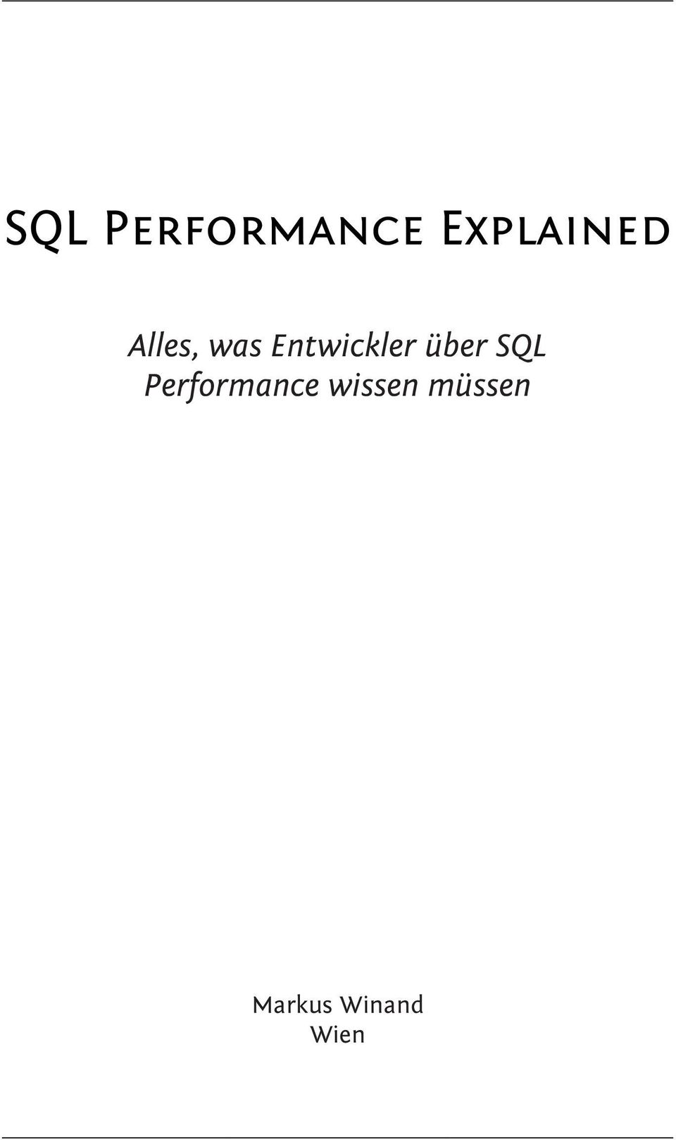 über SQL Performance